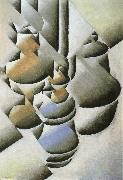 Juan Gris Still life oil lamp painting